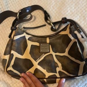 Dooney and Bourke Giraffe print handbag